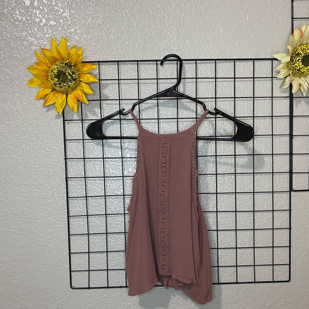 Pacsun mauve high neck tank top
